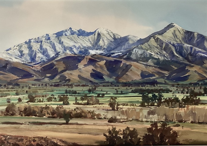Richard Bolton | View Across Pleasant Valley |McAtamney Galllery and Desgin Store|  Geraldine NZ |